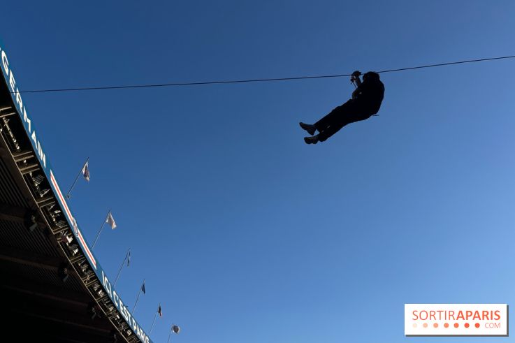 Tyrolienne au Parc des Princes