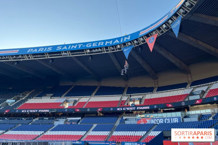 Tyrolienne au Parc des Princes