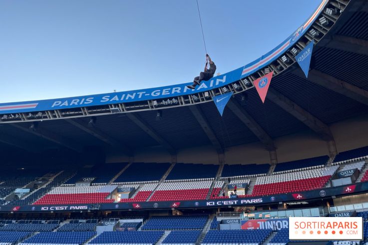 Tyrolienne au Parc des Princes