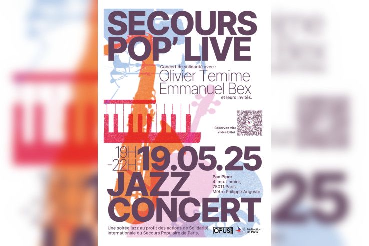 Secours Pop' Live - Flyers QR Code