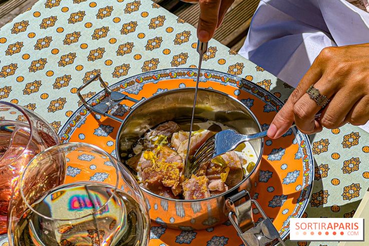 La terrasse estivale du Printemps Haussmann 2025 avec vue sur Paris et la Tour Eiffel  - image00015