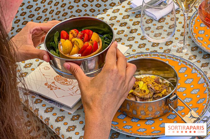 La terrasse estivale du Printemps Haussmann 2025 avec vue sur Paris et la Tour Eiffel  - image00046