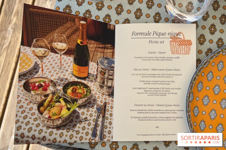 La terrasse estivale du Printemps Haussmann 2025 avec vue sur Paris et la Tour Eiffel  - image00053