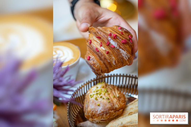 Le brunch de Pierre Hermé à Beaupassage  - croissant Ispahan 