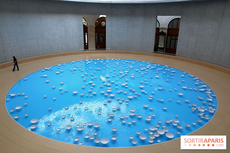 Clinamen, nos photos de l'une installation aquatique et musicale à la Bourse de Commerce - Clinamen Bourse de Commerce 2 fotor 20250606151413