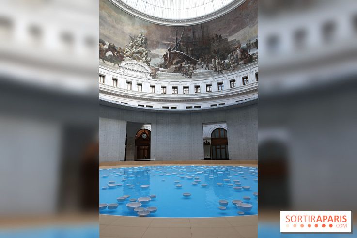 Clinamen, nos photos de l'une installation aquatique et musicale à la Bourse de Commerce - Clinamen Bourse de Commerce 5