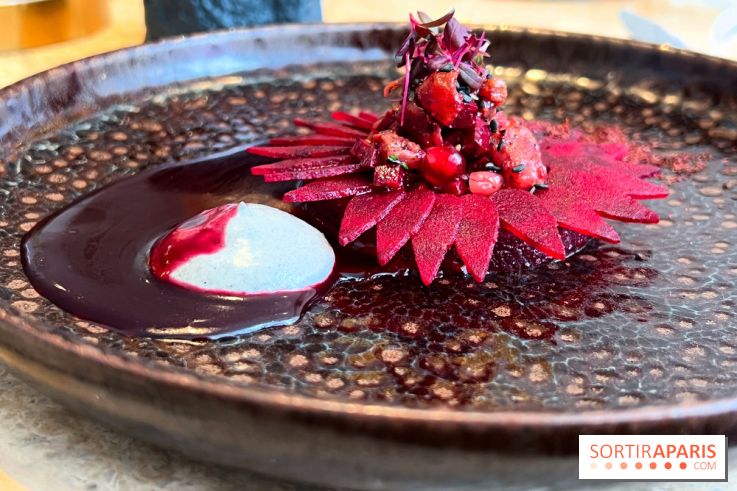 Restaurant Alan Geaam - Le Thon rouge Betterave, sésame noir, épices kamouneh