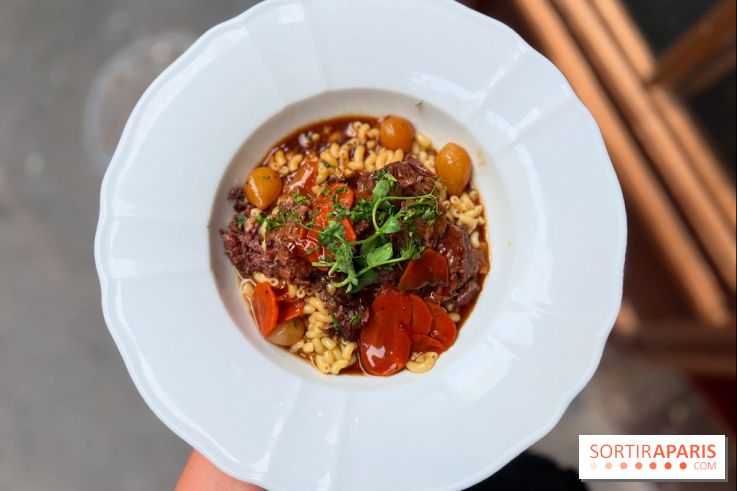 Le Bon Bock - Joue de boeuf braisée coquillettes