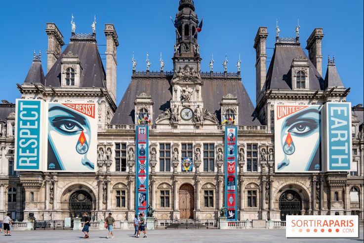 Hôtel de Ville - De Paris à Belem - Forêt Urbaine - Obey  - A7C03043
