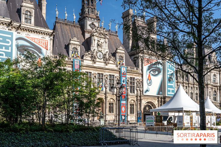 Hôtel de Ville - De Paris à Belem - Forêt Urbaine - Obey  - A7C03307