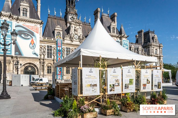 Hôtel de Ville - De Paris à Belem - Forêt Urbaine - Obey  - A7C03321