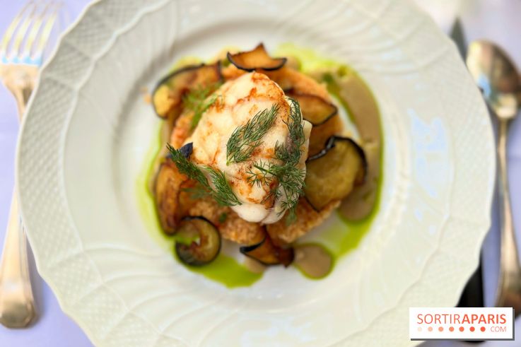 Patio terrasse La Réserve Paris - Lotte et quinoa