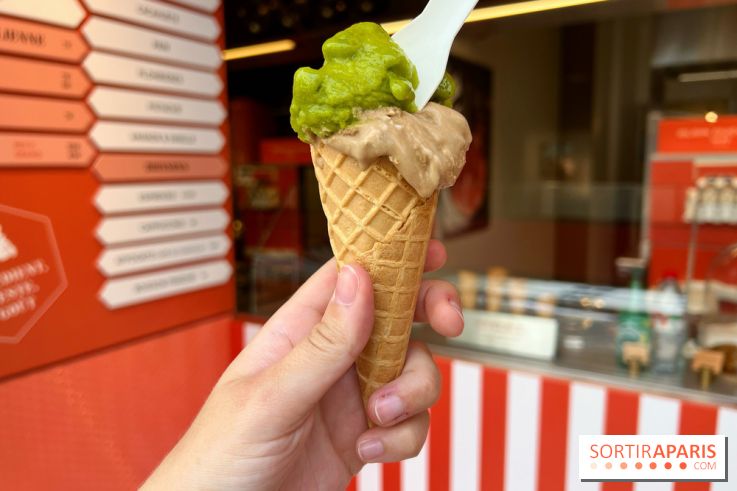 La Glace Alain Ducasse - Sorbet herbes fraiches, glace pain