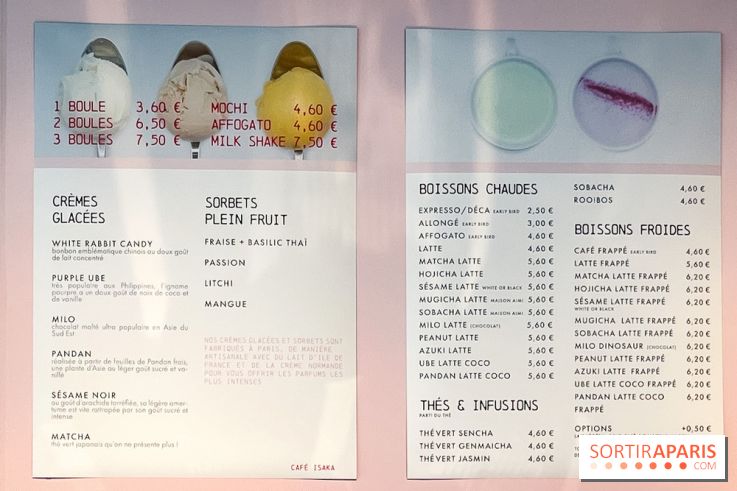 Le pop-up de glace Café Isaka à la Samaritaine avec salon de thé
