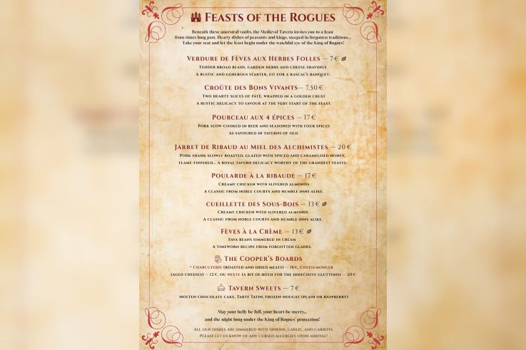 La Taverne Médiévale - EN Nouvelle carte Taverne Instagram