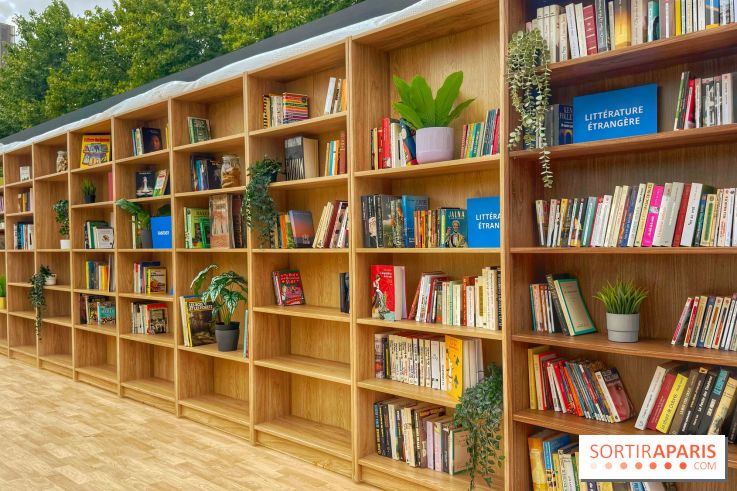 Bibliothèque et boite à livres géante à ciel ouvert