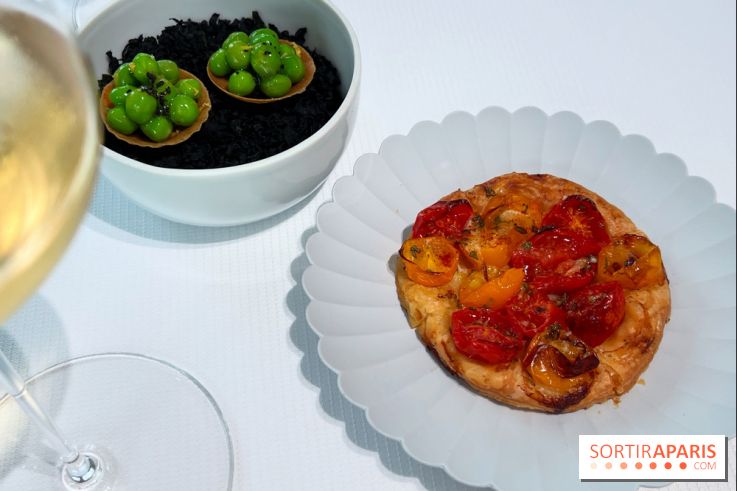 Geoélia - Tarte fine tomates, tartelette petits pois