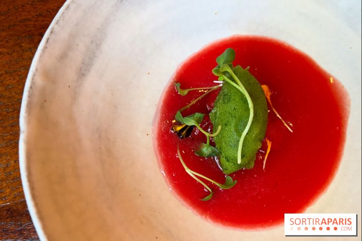 Machizo - Gaspacho tomate-pastèque, sorbet basilic