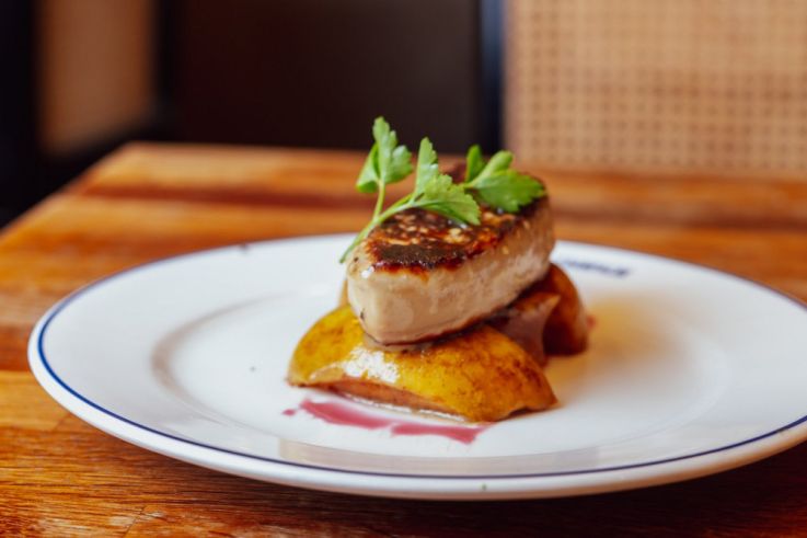 Foie gras Poëlé chez Canard et Champagne Paris 2is foie gras poele