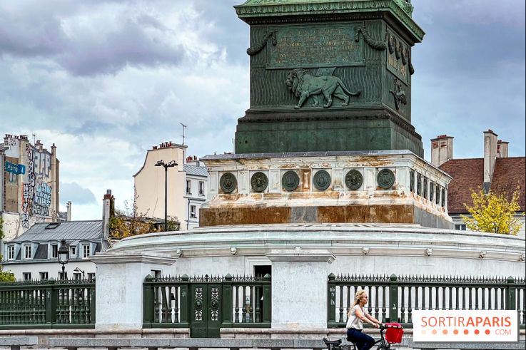 Paris Design Week 2025: une œuvre textile s'invite dans la Colonne de Juillet, place de la Bastille - IMG 7369 jpg