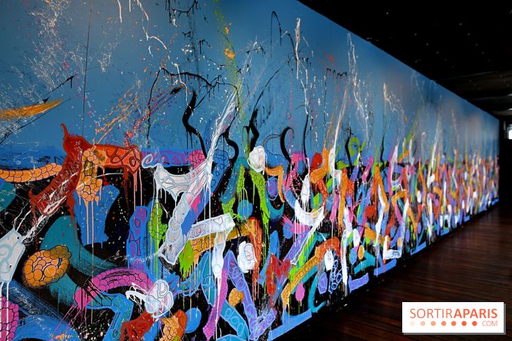 JonOne : nos photos de son exposition rétrospective sur Fluctuart à Paris 