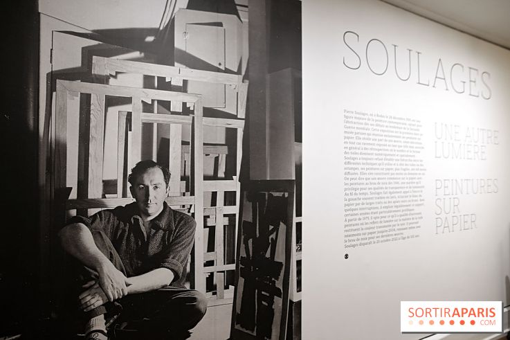 Pierre Soulages : nos photos de son exposition et de ses peintures sur papier à voir au Musée du Luxembourg