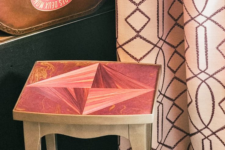 Campagne #35076 - petite table rose Atelier Rig et Leon