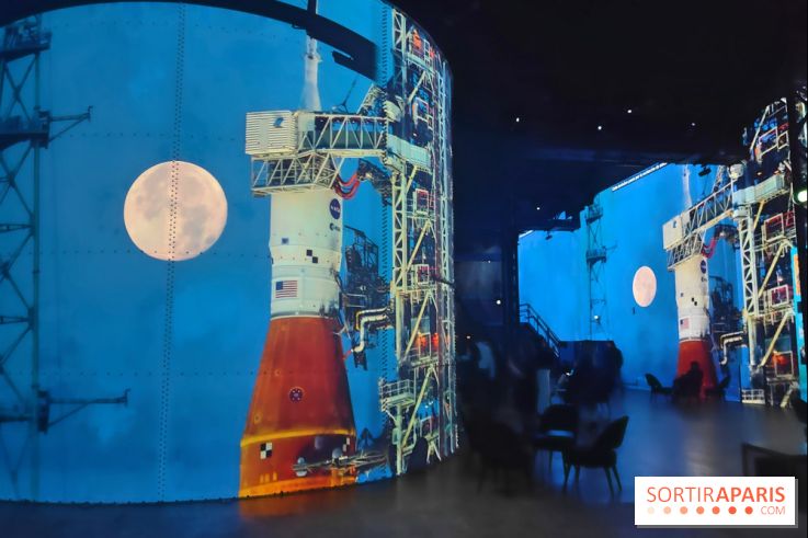 Destination Lune : un voyage immersif dans les étoiles à l'Atelier des Lumières - photos
