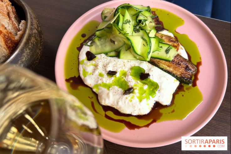 Comptoir Lazu - Courgettes crues et cuites, stracciatella