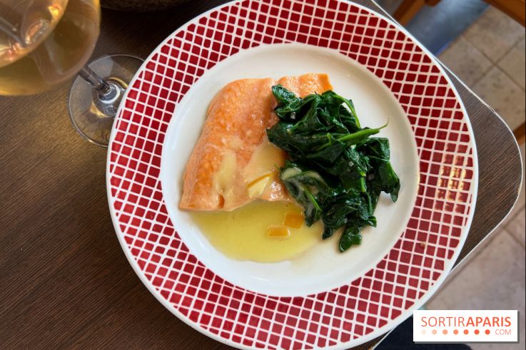 Comptoir Lazu - Truite beurre blanc, épinards