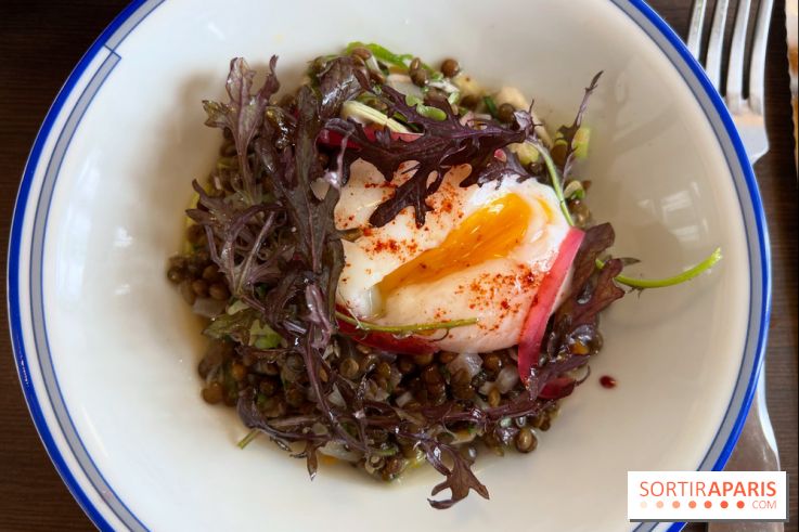 Comptoir Lazu - Salade de lentilles, oeuf parfait