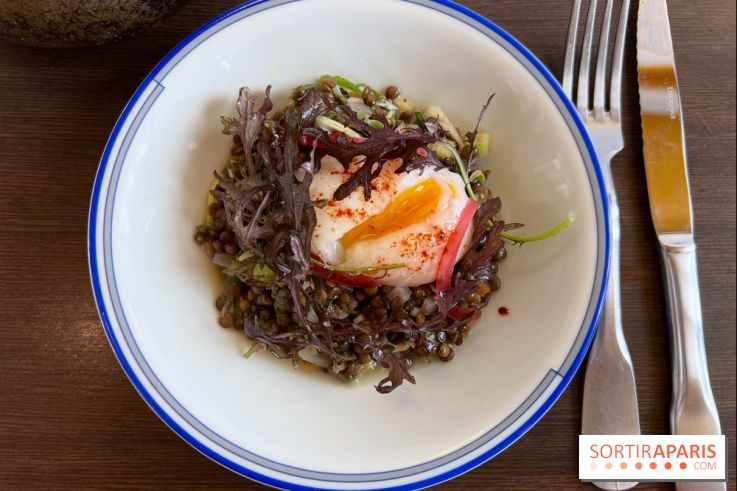 Comptoir Lazu - Salade de lentilles, oeuf parfait