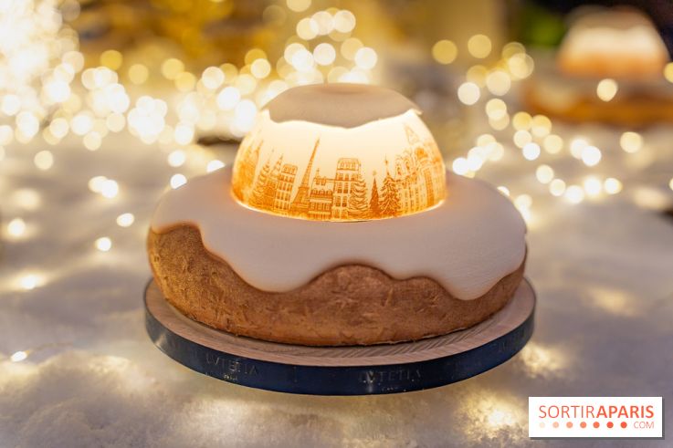 la Bûche de Noêl du Mandarin Oriental Lutetia aux Lumières de Paris