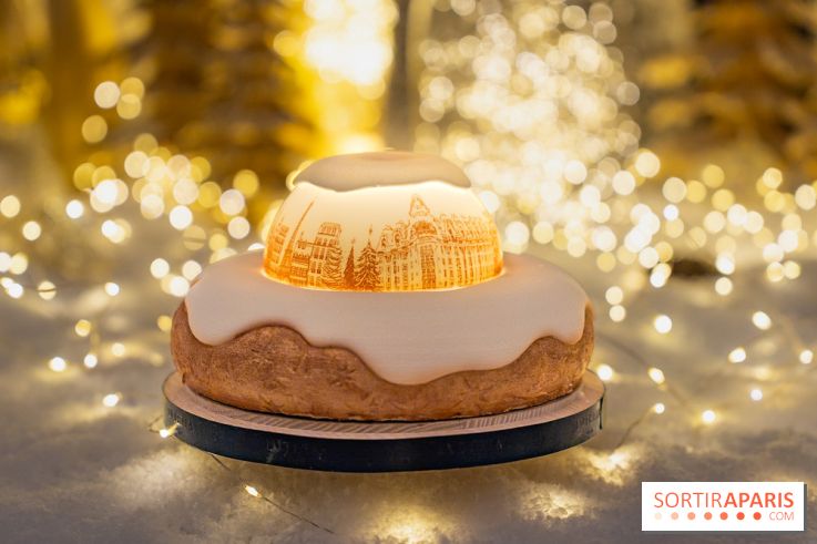 la Bûche de Noêl du Mandarin Oriental Lutetia aux Lumières de Paris