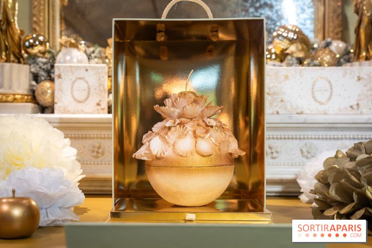 Les bûches et créations de Noël et fêtes de Ladurée 2025