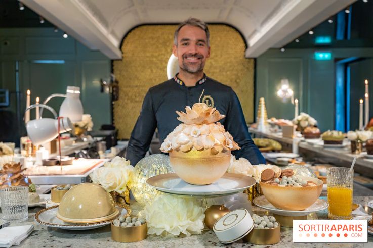Les bûches et créations de Noël et fêtes de Ladurée 2025