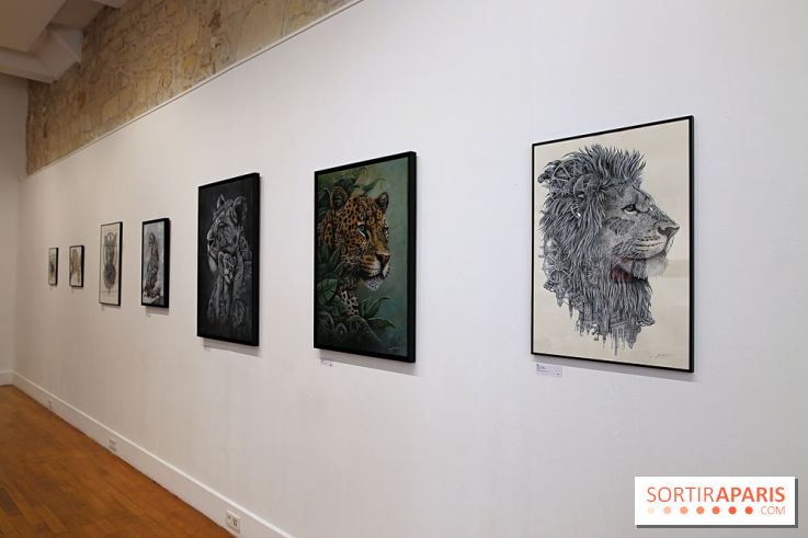 Ardif : nos photos de son exposition 'Felines Mechanimal' 
