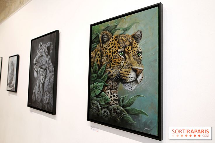 Ardif : nos photos de son exposition 'Felines Mechanimal'