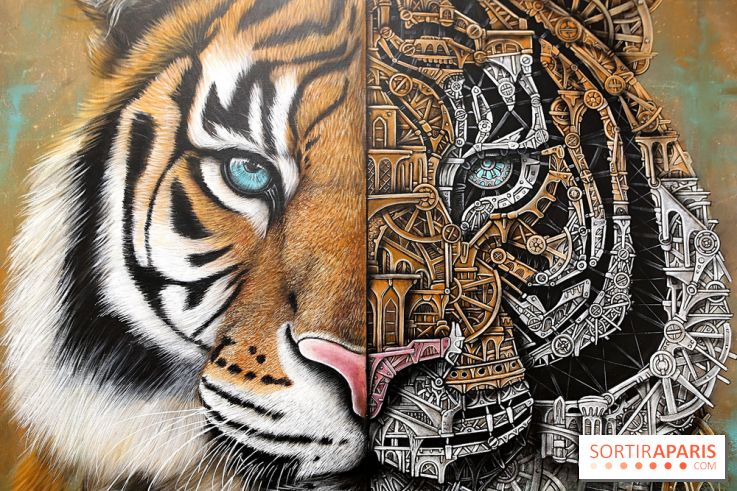 Ardif : nos photos de son exposition 'Felines Mechanimal'