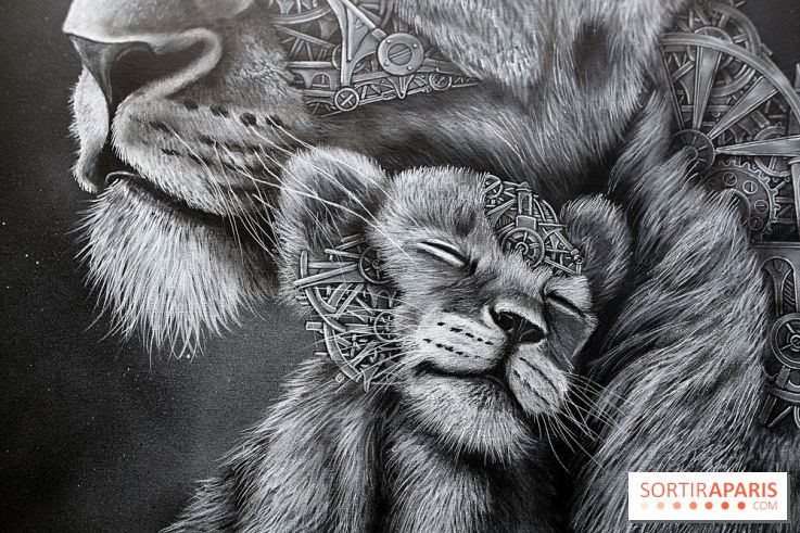 Ardif : nos photos de son exposition 'Felines Mechanimal' 