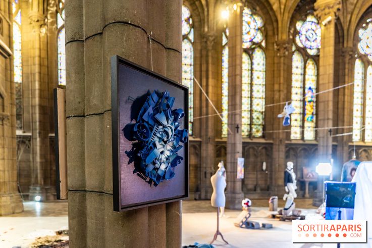 Exposition street-art et mode gratuit dans une chapelle à Paris : à la Croisée des Arts - photos - A7C09036