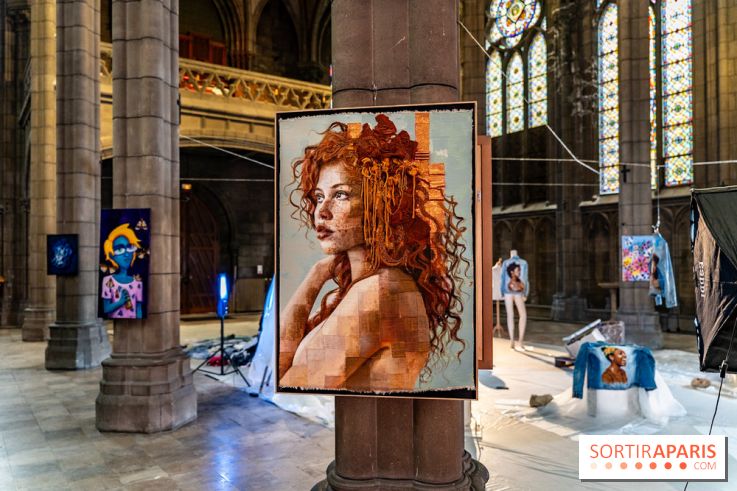 Exposition street-art et mode gratuit dans une chapelle à Paris : à la Croisée des Arts - photos