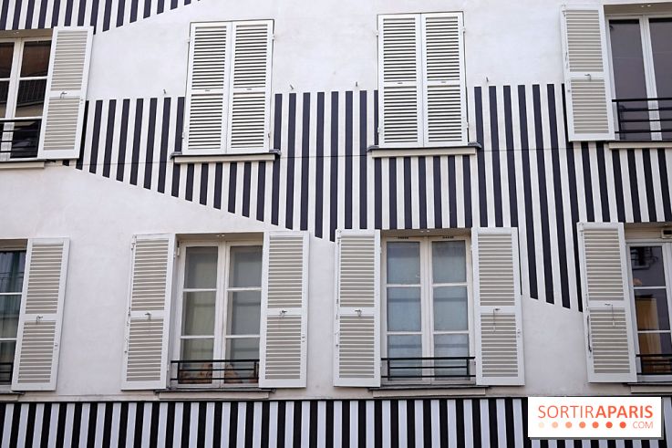 Daniel Buren et Miles Greenberg, nos photos de l'expo au Reiffers Art Inititiatives à Paris 