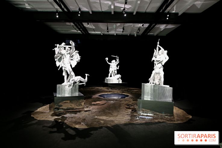 Daniel Buren et Miles Greenberg, nos photos de l'expo au Reiffers Art Inititiatives à Paris 