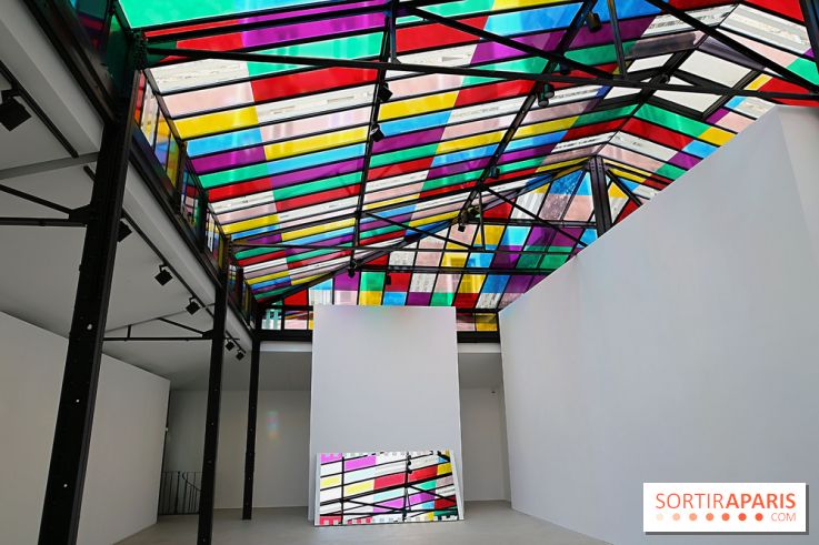 Daniel Buren et Miles Greenberg, nos photos de l'expo au Reiffers Art Inititiatives à Paris