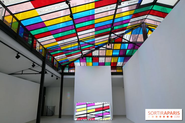 Daniel Buren et Miles Greenberg, nos photos de l'expo au Reiffers Art Inititiatives à Paris