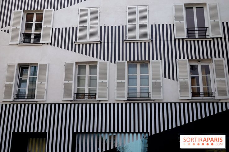 Daniel Buren et Miles Greenberg, nos photos de l'expo au Reiffers Art Inititiatives à Paris 