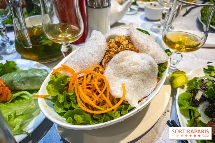 Le Bambou restaurant vietnamien Paris 13e - photos - salade de mangue verte aux crevettes