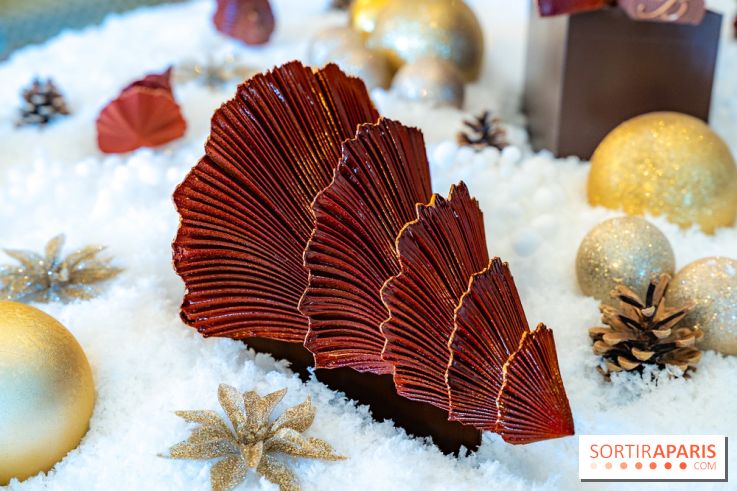 Bûche de Noël du Bristol 2025 signée Maxence Barbot : l'Art du Sommet - photos - A7C08918