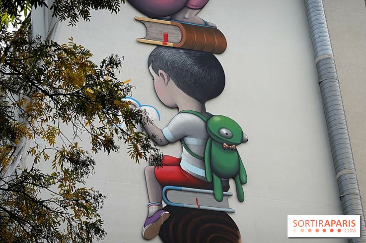 Seth, les photos de son œuvre murale à Belleville 